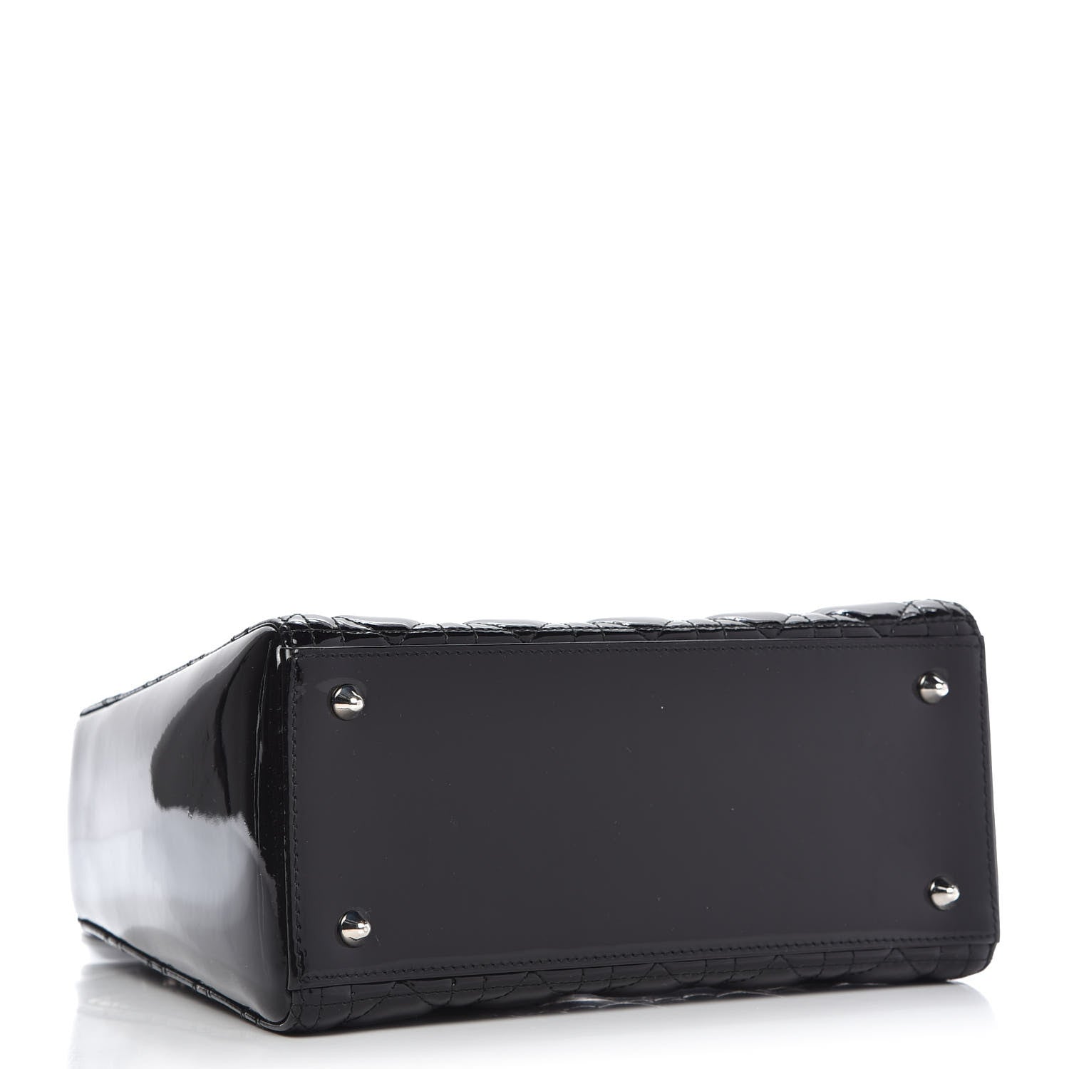 Christian Dior Patent Cannage Medium Lady Dior Black 4 of 9