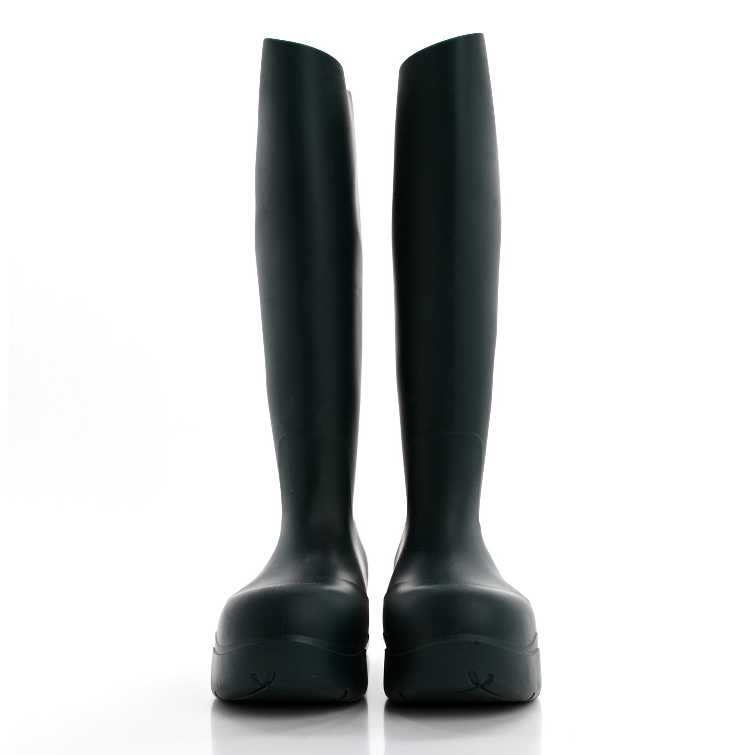 Bottega Veneta Rubber Puddle Knee Boots 36 Mallard 2 of 9