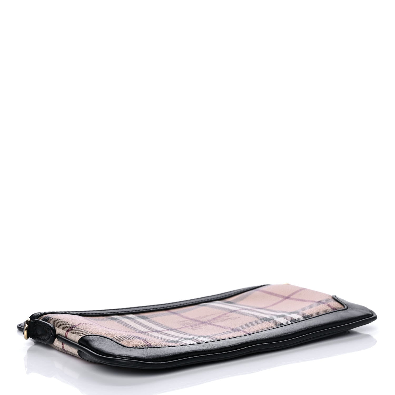 Burberry Haymarket Check Small Peyton Crossbody Clutch Bag Black 4 of 11