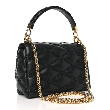 Louis Vuitton Lambskin Malletage GO-14 PM NM Black 3 of 9