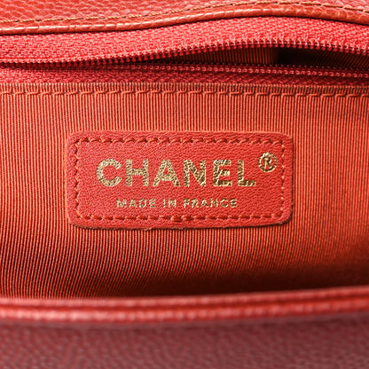 Chanel Caviar Quilted New Medium Boy Flap Dark Red 6 of 10