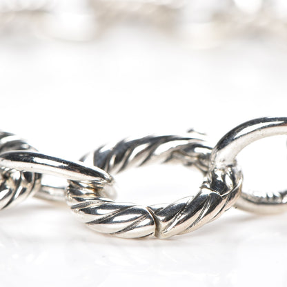 David Yurman Sterling Silver 12mm Large Oval Link Bracelet 4 of 6