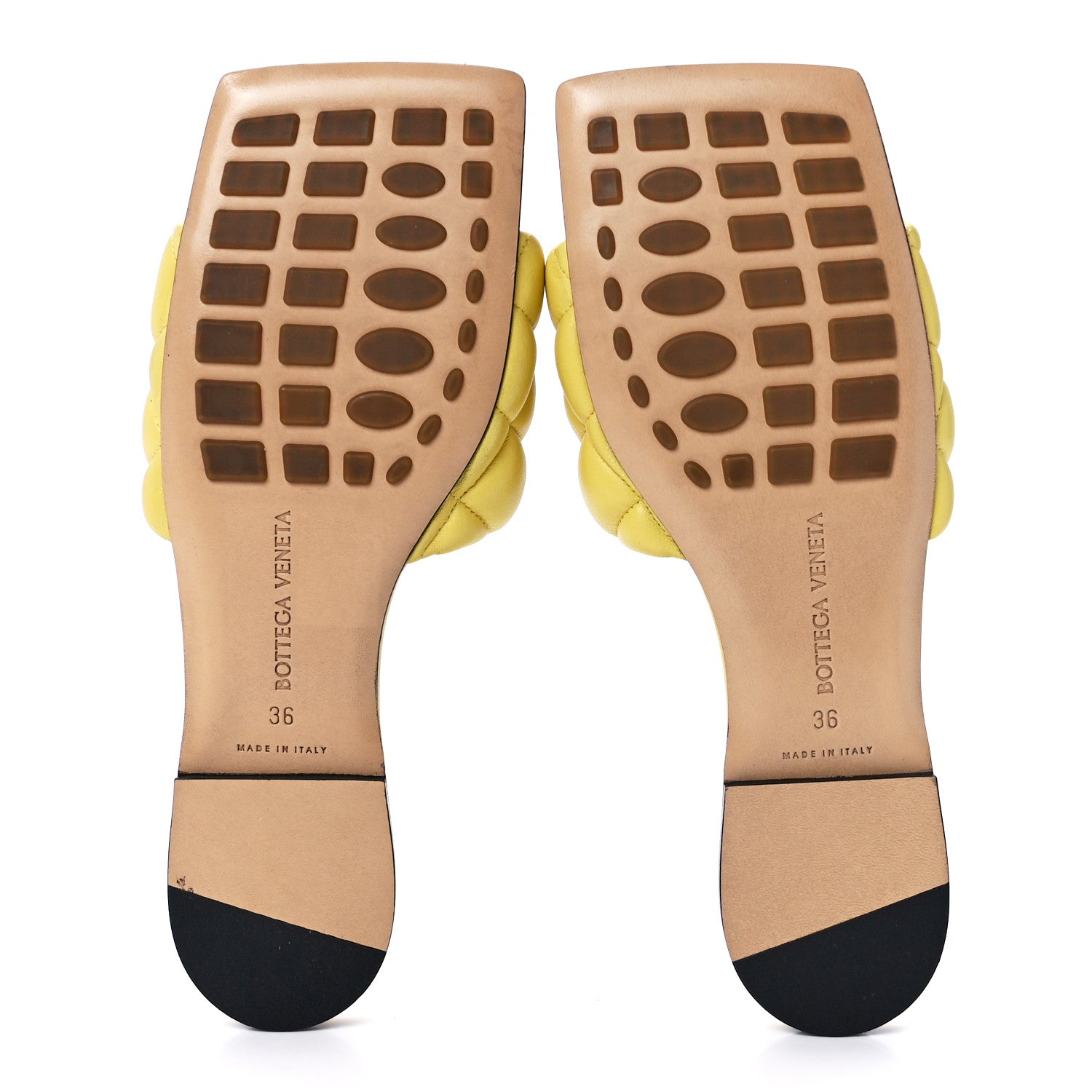 Bottega Veneta Nappa Matelasse Padded Flat Sandals 36 Pear 5 of 7