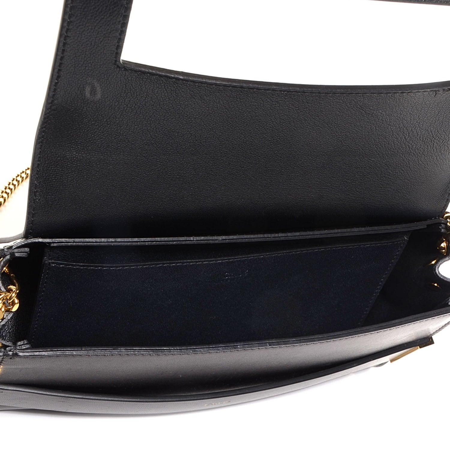 Chloe Nappa Calfskin Medium Elle Chain Clutch Black 5 of 9