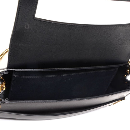 Chloe Nappa Calfskin Medium Elle Chain Clutch Black 5 of 9