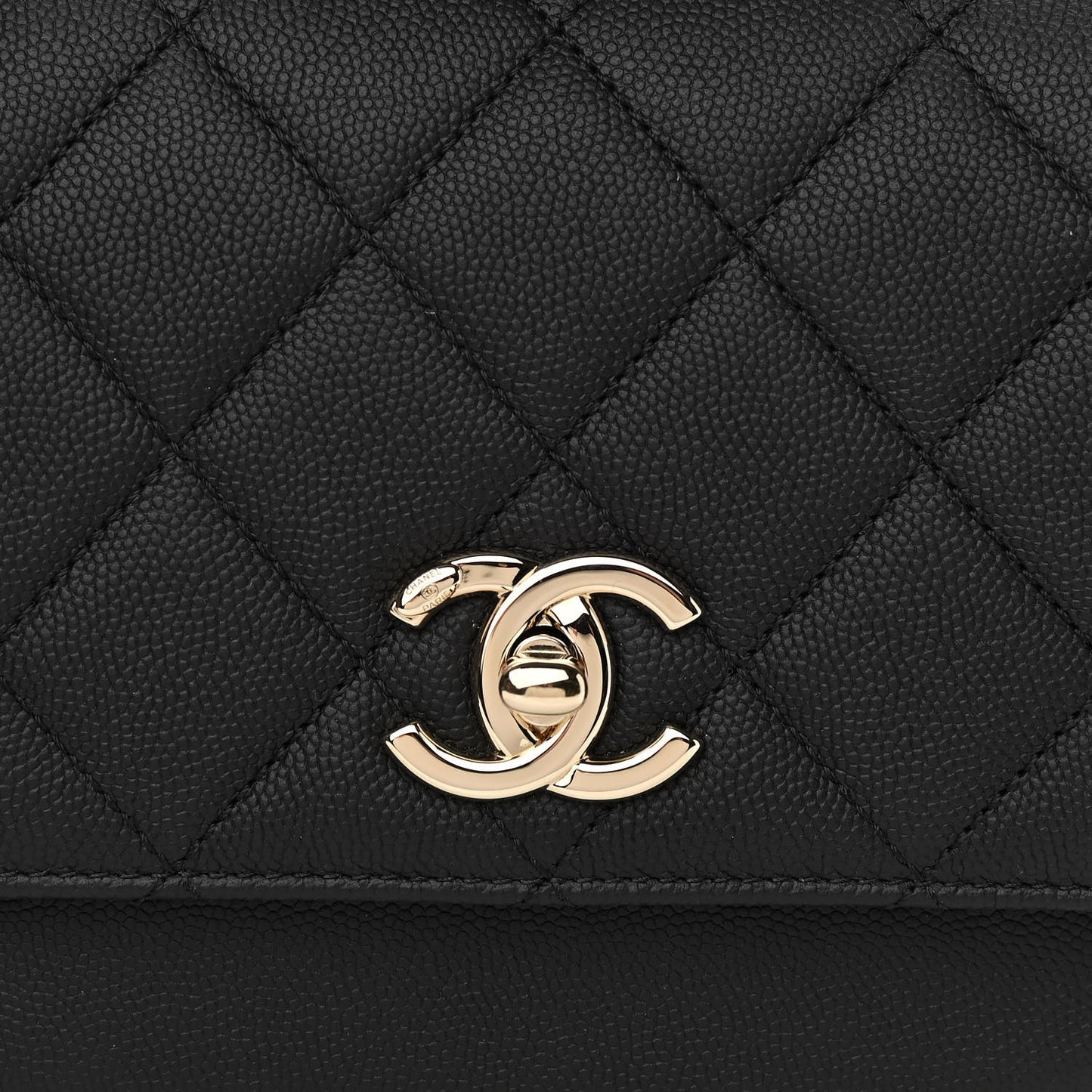 Caviar Quilted Small Business Affinity Flap Black
