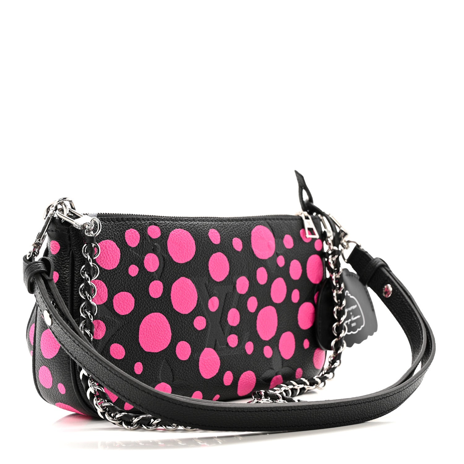 Louis Vuitton LV X YK Empreinte Multi Pochette Accessories Black Fuchsia 3 of 11