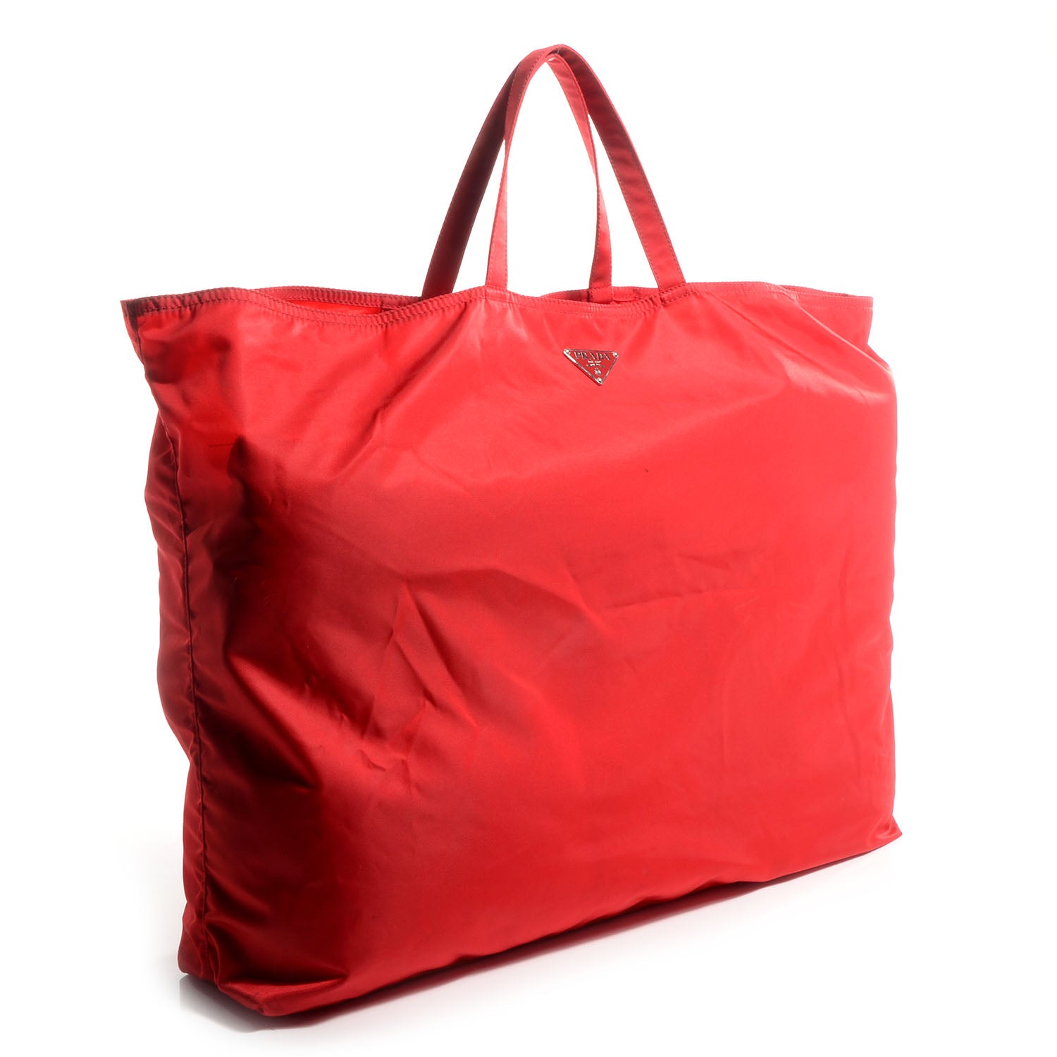 Prada Tessuto Nylon Robot Tote Red 3 of 8