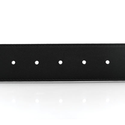 Gucci Moon Calfskin Pearl Double G 40mm Belt 70 28 Black Cream 4 of 11