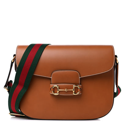 Gucci Calfskin Horsebit 1955 Shoulder Bag Tan 1 of 8