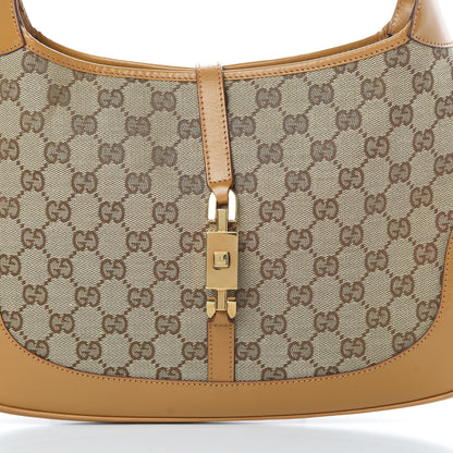 Gucci Monogram Jackie O Chain Hobo Tan 8 of 17