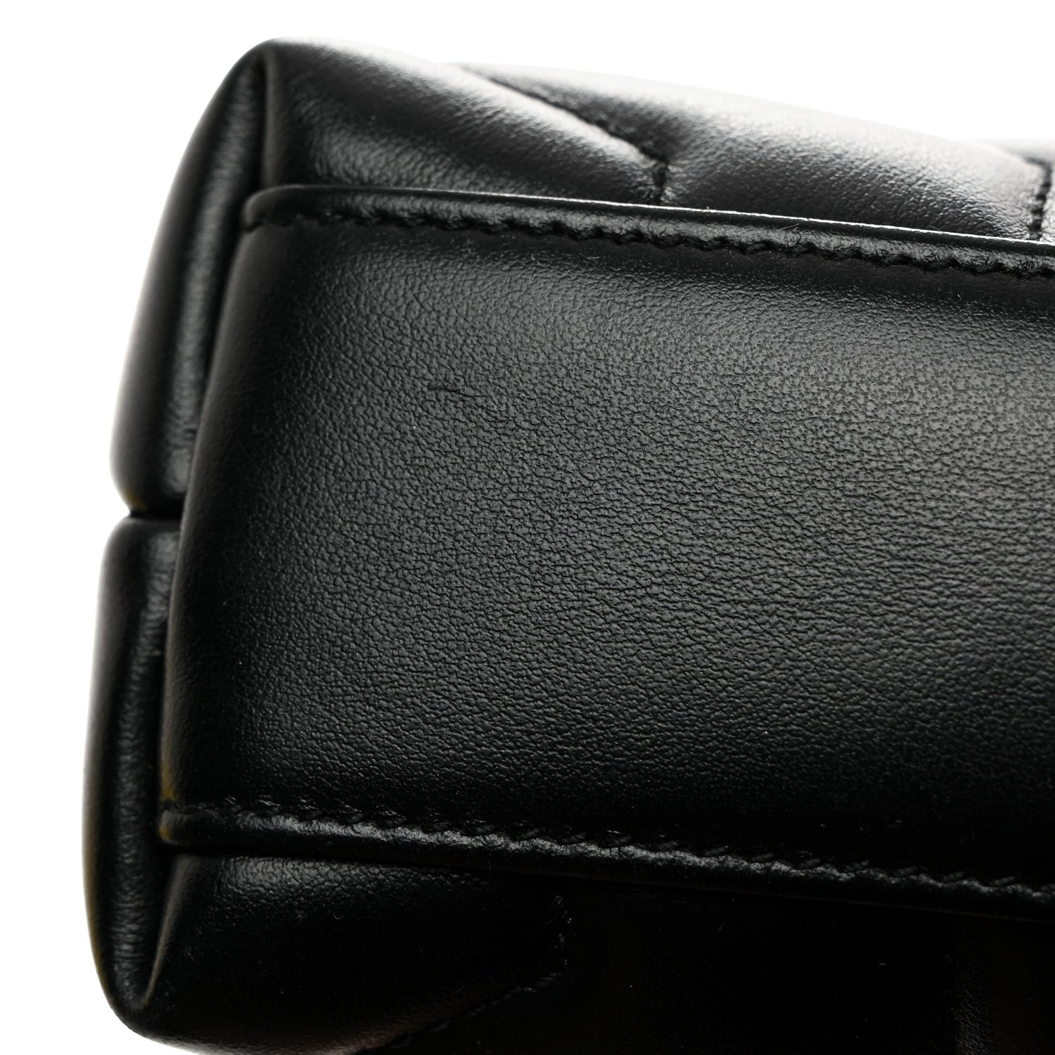 Saint Laurent Calfskin Y Quilted Monogram Toy Loulou Crossbody Bag Black 11 of 11