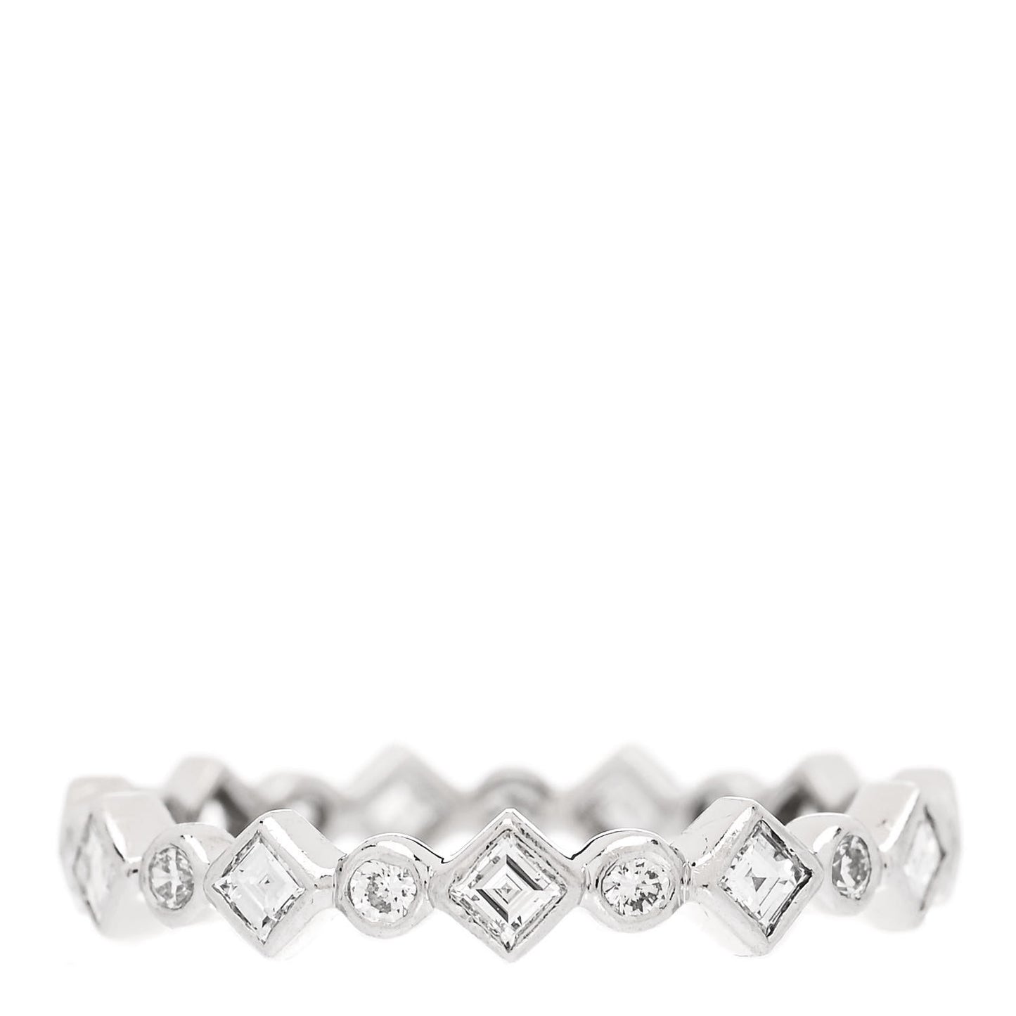 Platinum Diamond Jazz Band Ring 49 5