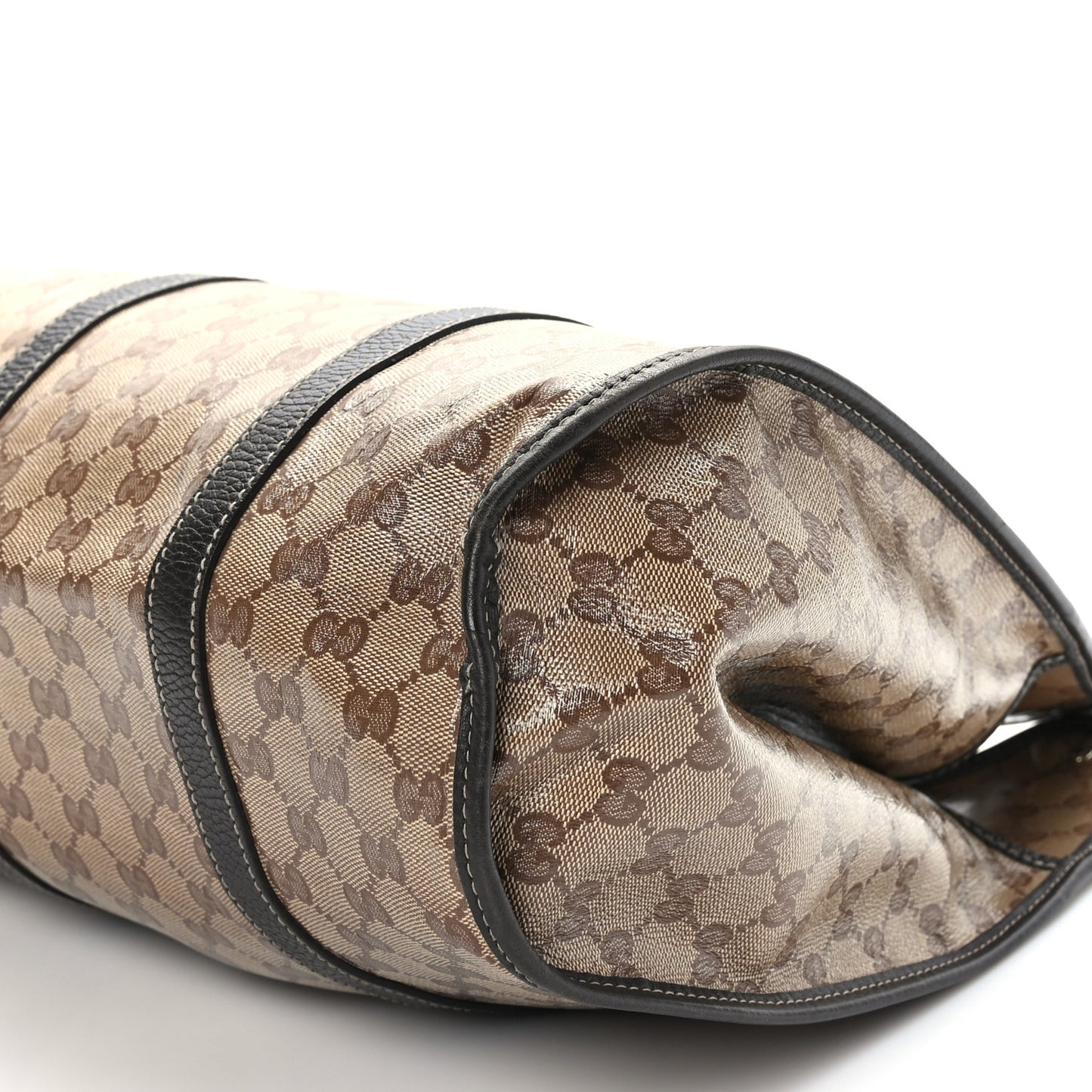 Crystal Monogram Dollar Calfskin Medium Joy Shoulder Bag Beige Ebony Testa Di Moro