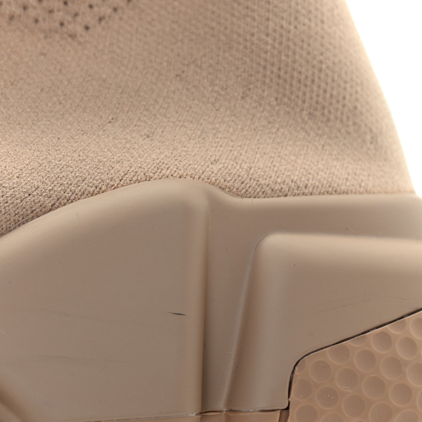 Technical 3D Knit Womens Speed Lace Up Sneakers 39 Beige