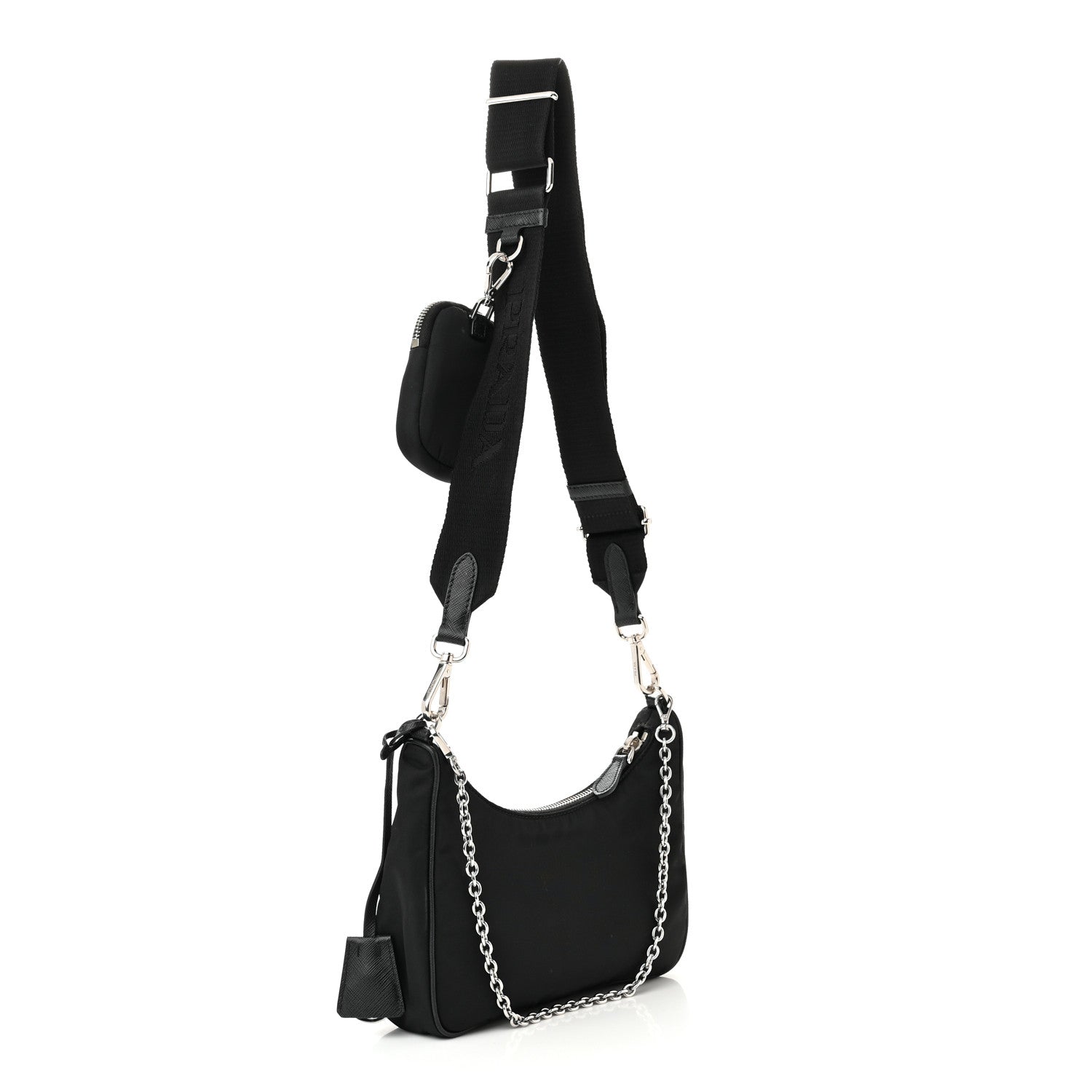 Prada Nylon Re-Edition 2005 Shoulder Bag Black 3 of 12