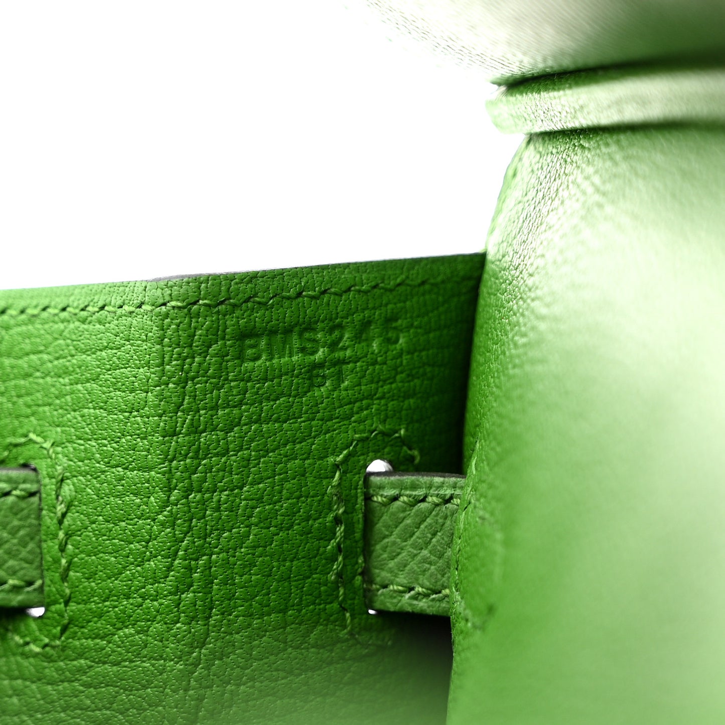 Epsom Birkin Sellier 25 Vert Yucca