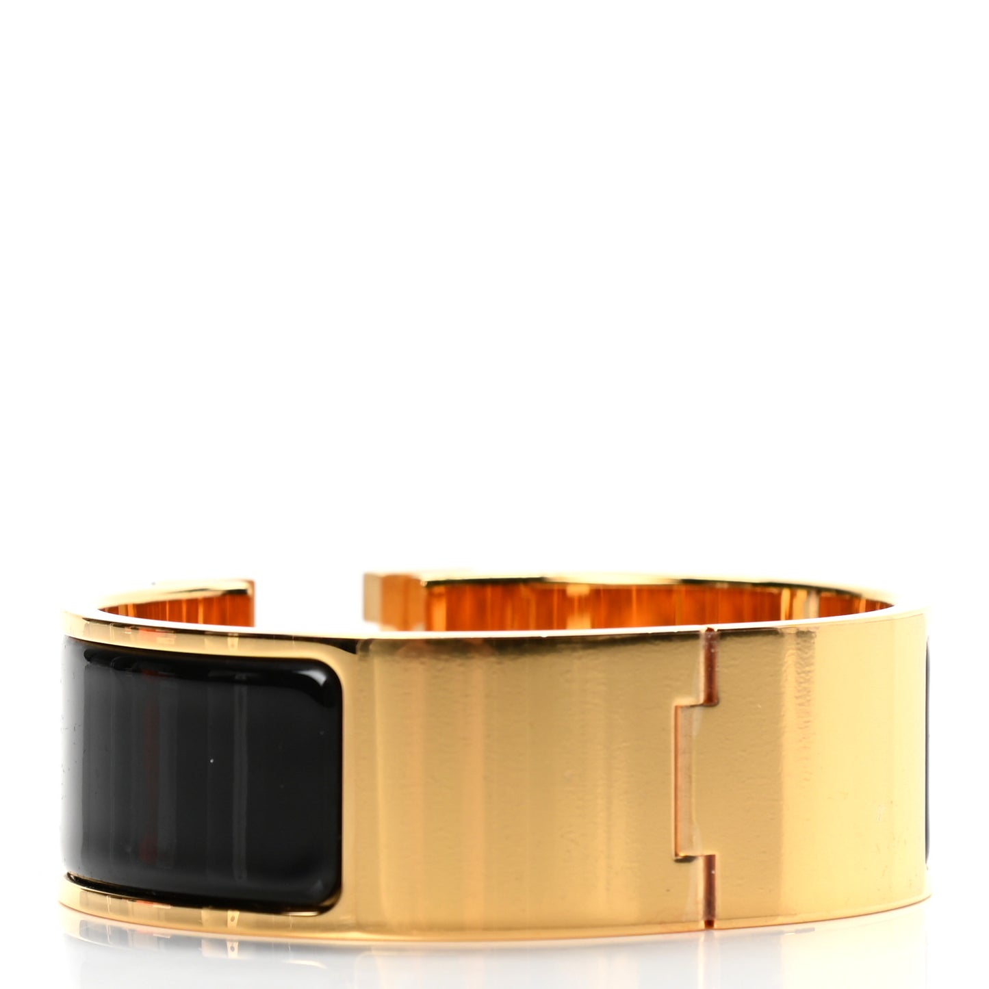 Enamel Wide Clic Clac H Bracelet PM Black