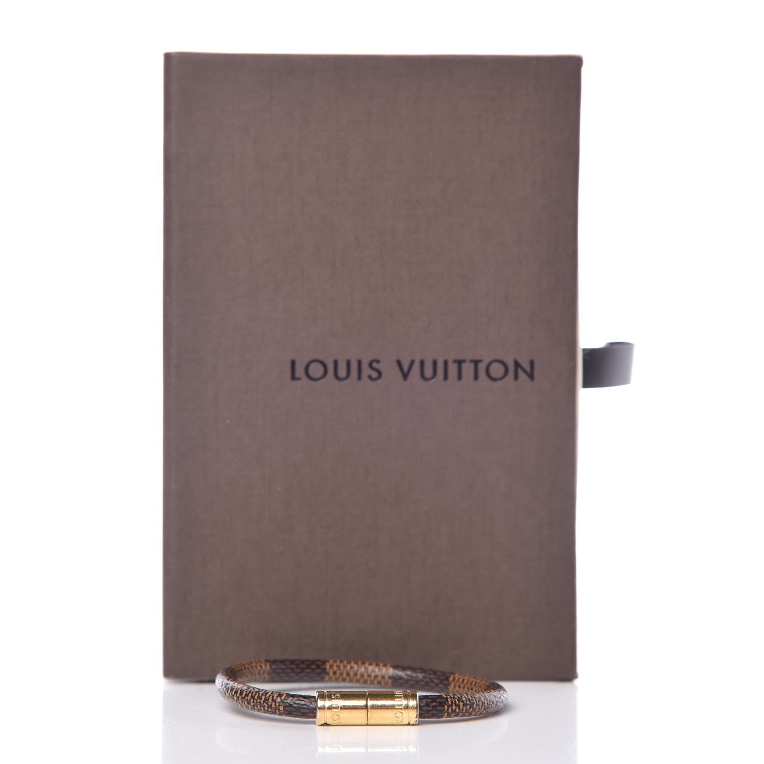 Louis Vuitton Damier Ebene Keep It Bracelet 17 5 of 5