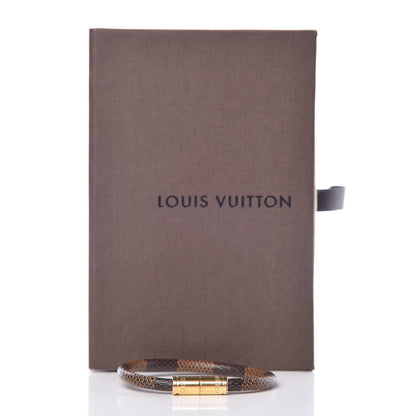 Louis Vuitton Damier Ebene Keep It Bracelet 17 5 of 5