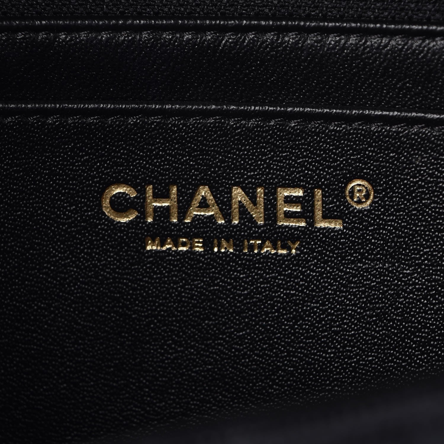 Chanel Crumpled Grained Calfskin Quilted Large Two Tone Flap Bag Black 7 of 8