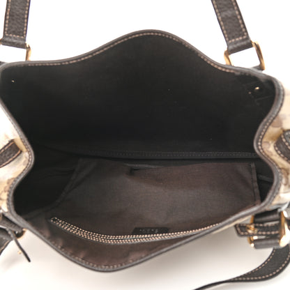 Gucci Crystal Monogram Medium Abbey Shoulder Bag Dark Brown 5 of 9