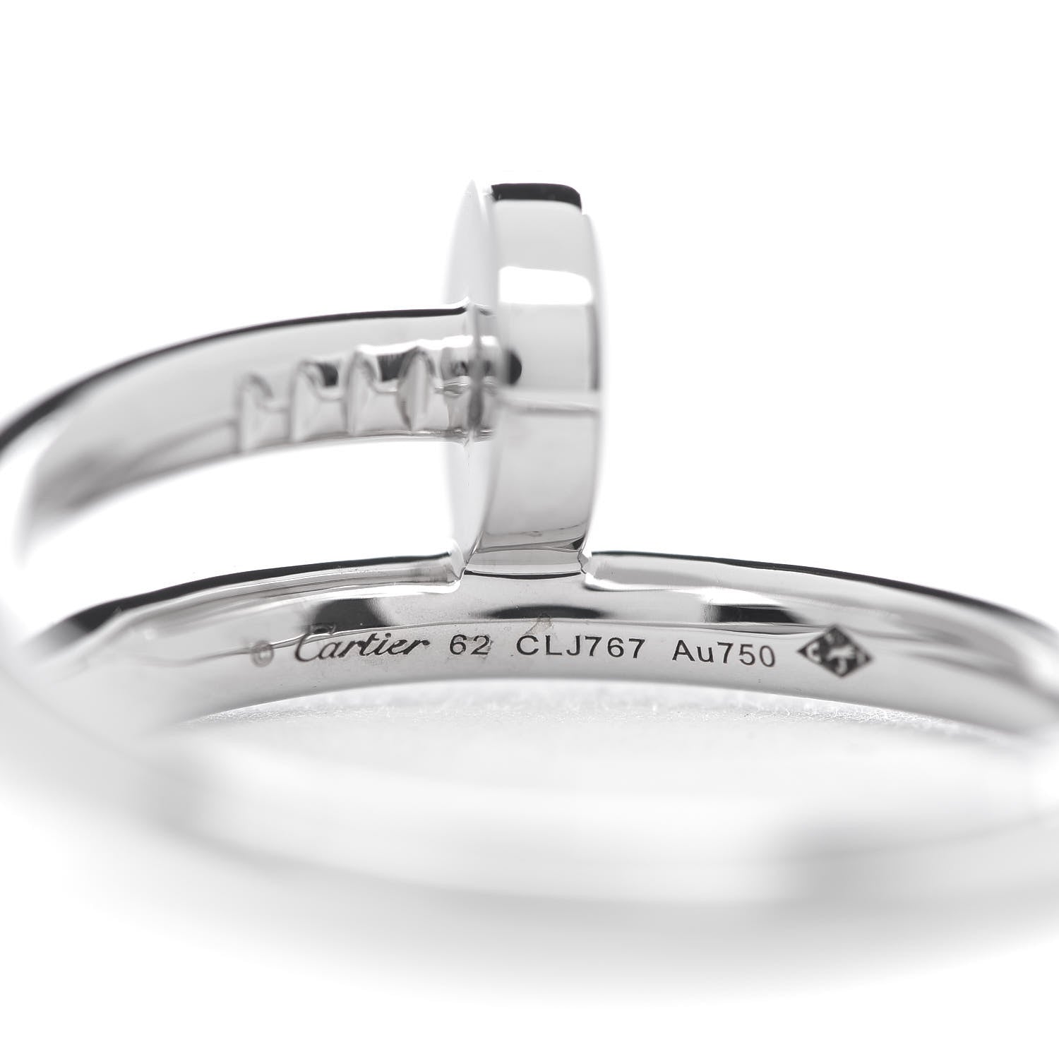 Cartier 18K White Gold Juste Un Clou Ring 62 10 4 of 5