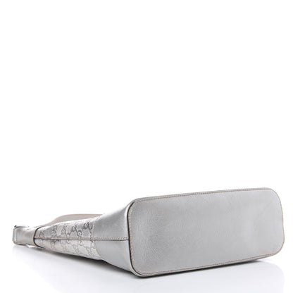 Gucci Guccissima Small Shoulder Bag Silver 4 of 14