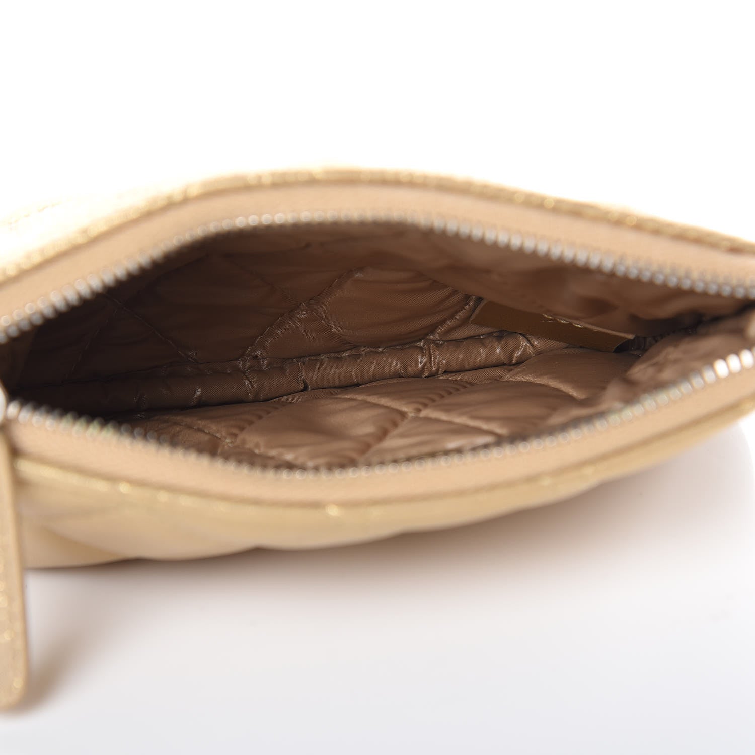 Chanel Metallic Lambskin Star Embossed Coin Purse Case Gold 5 of 10