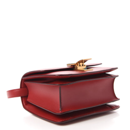 Celine Box Calfskin Small Classic Box Flap Bag Red 4 of 10