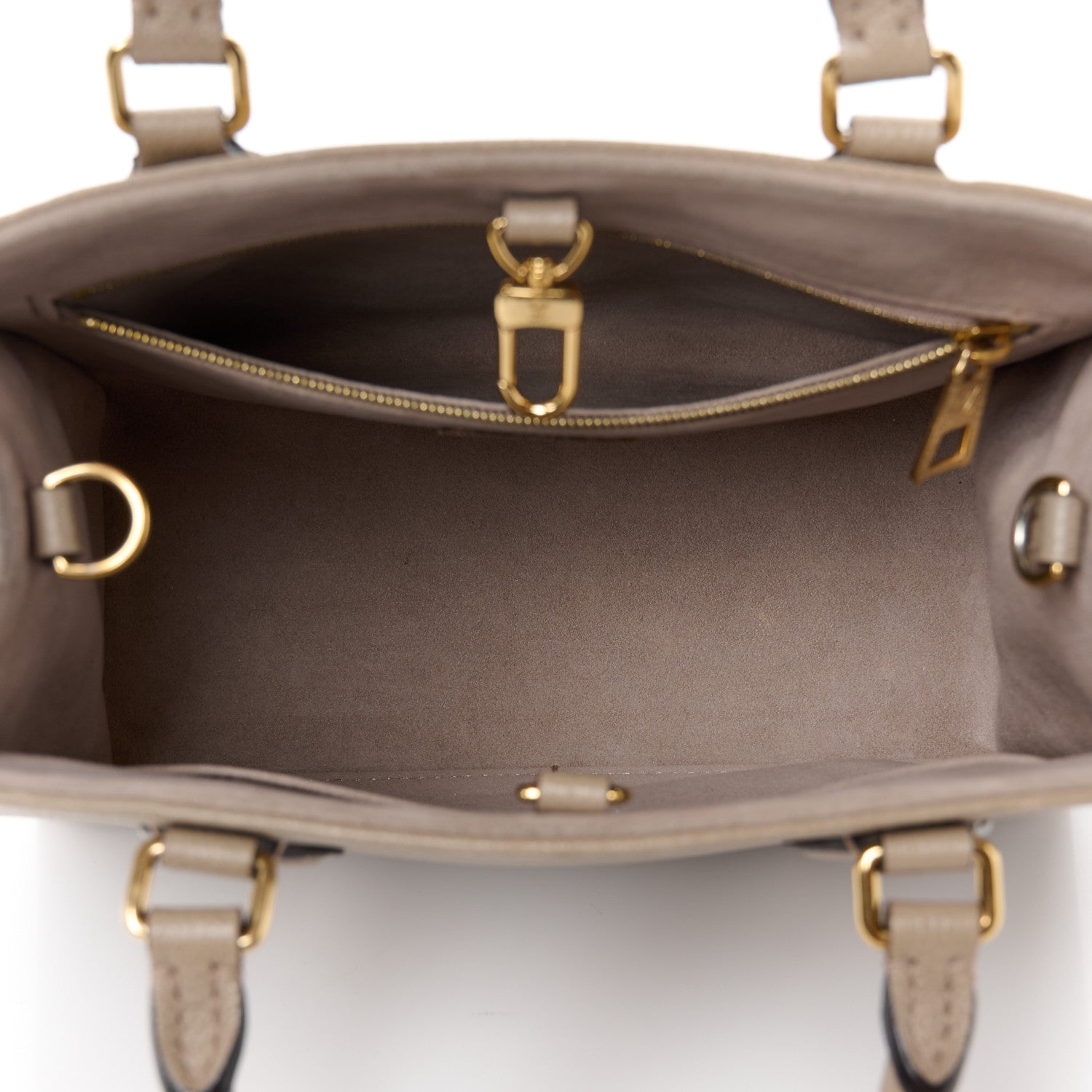 Louis Vuitton Empreinte Monogram Giant Onthego PM Tourterelle Creme 5 of 11