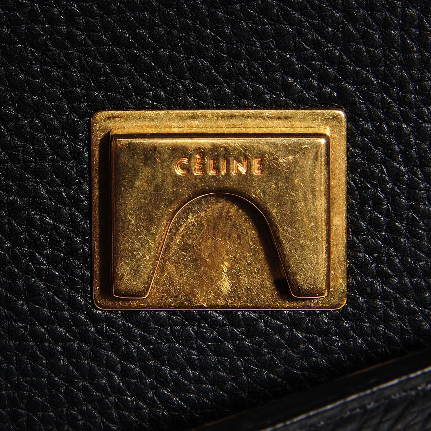 Celine Drummed Calfskin Mini Belt Bag Black 8 of 9