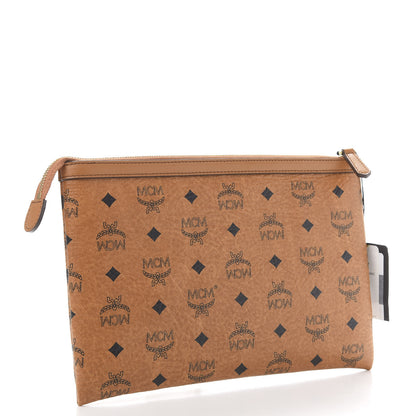 MCM Visetos Mini Pouch Cognac 3 of 8