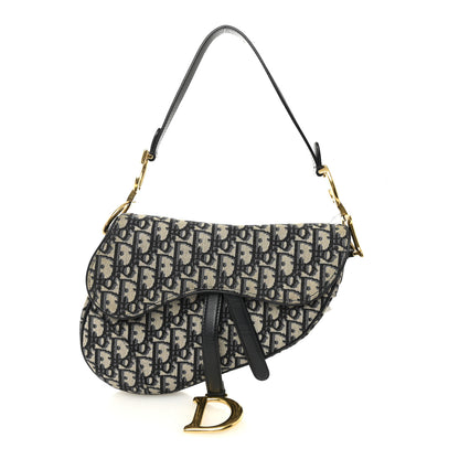 Christian Dior Oblique Saddle Bag Blue 1 of 10