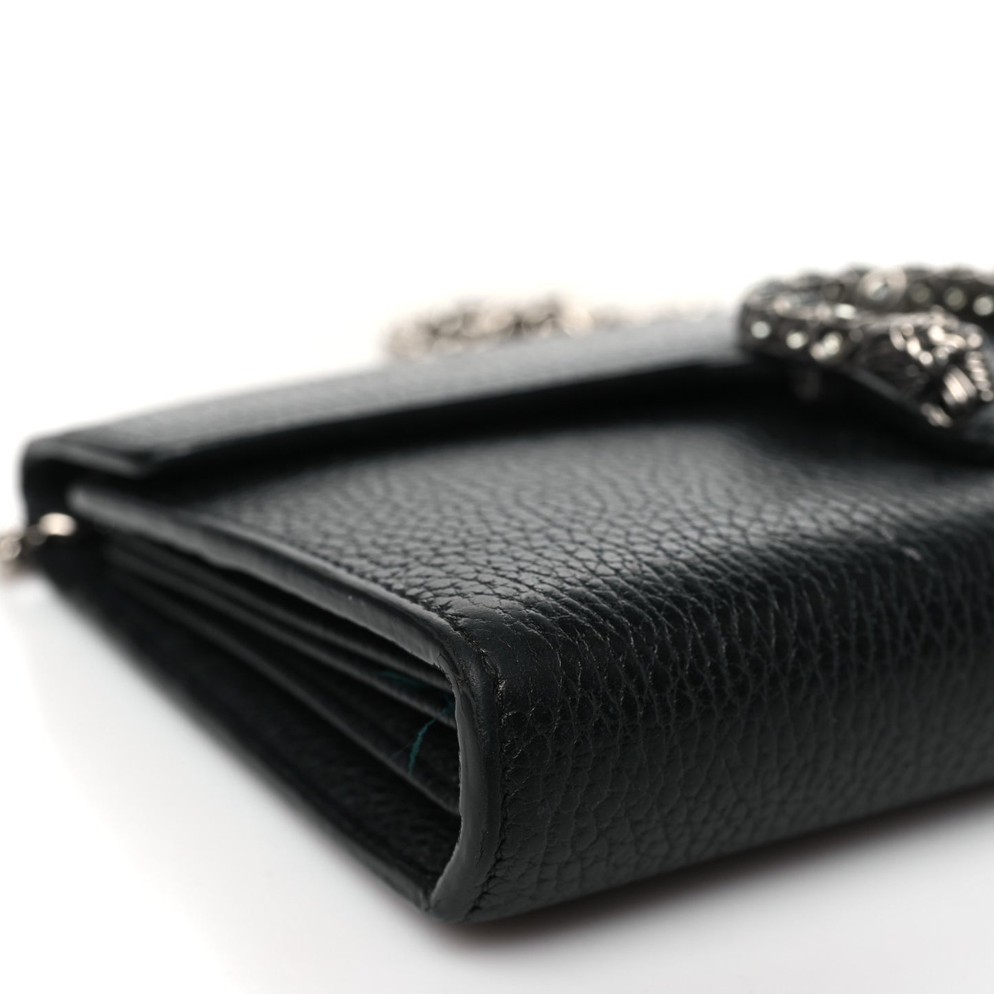 Calfskin Mini Dionysus Chain Wallet Black