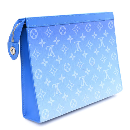 Louis Vuitton Monogram Clouds Pochette Voyage MM A4 Blue 3 of 7