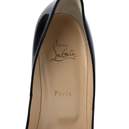 Christian Louboutin Patent New Very Prive 120 Pumps 40.5 Black Red 7 of 8