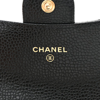 Chanel Caviar Quilted Flap Card Holder Wallet Black 6 of 11