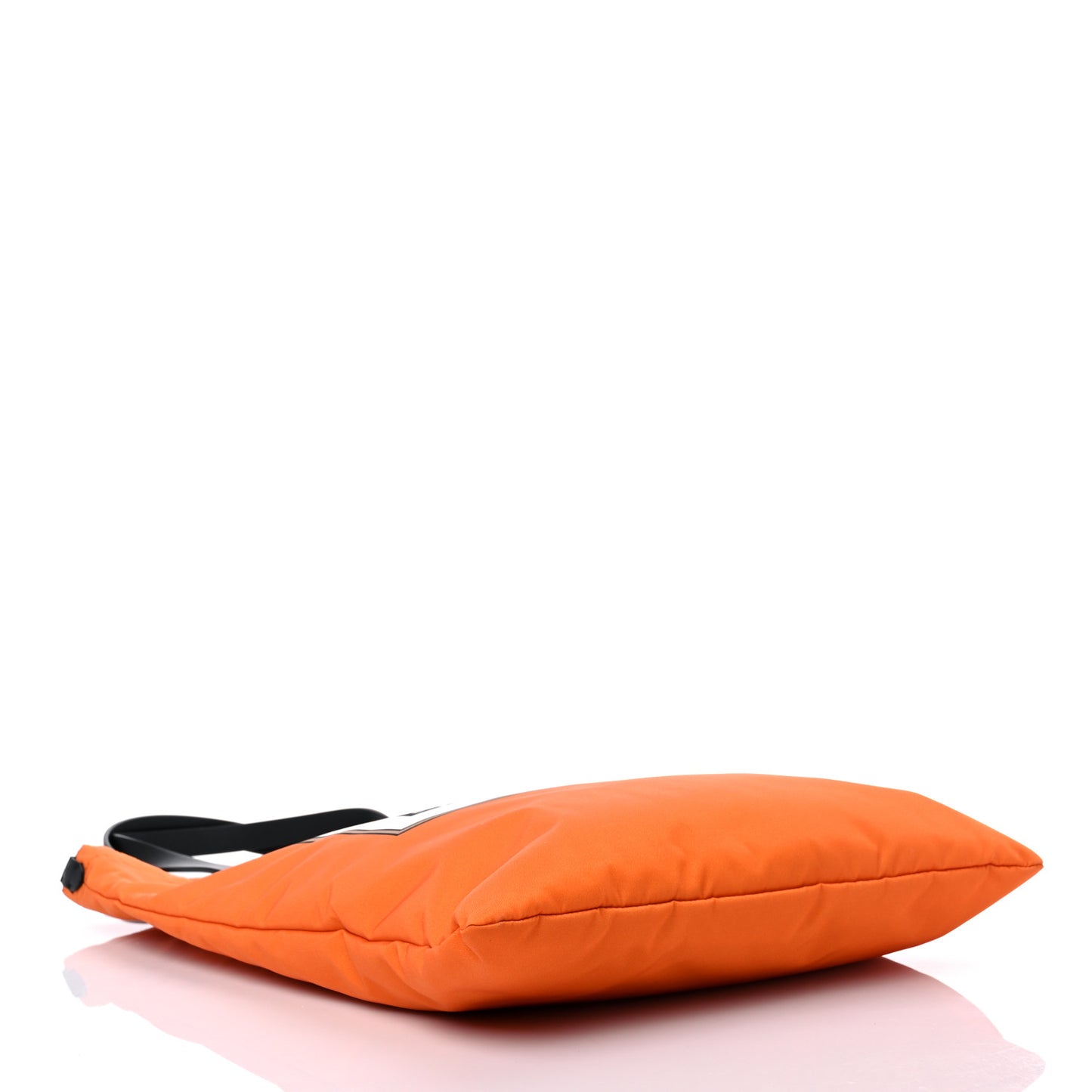 Nylon London England Print Logo Flat Tote Orange