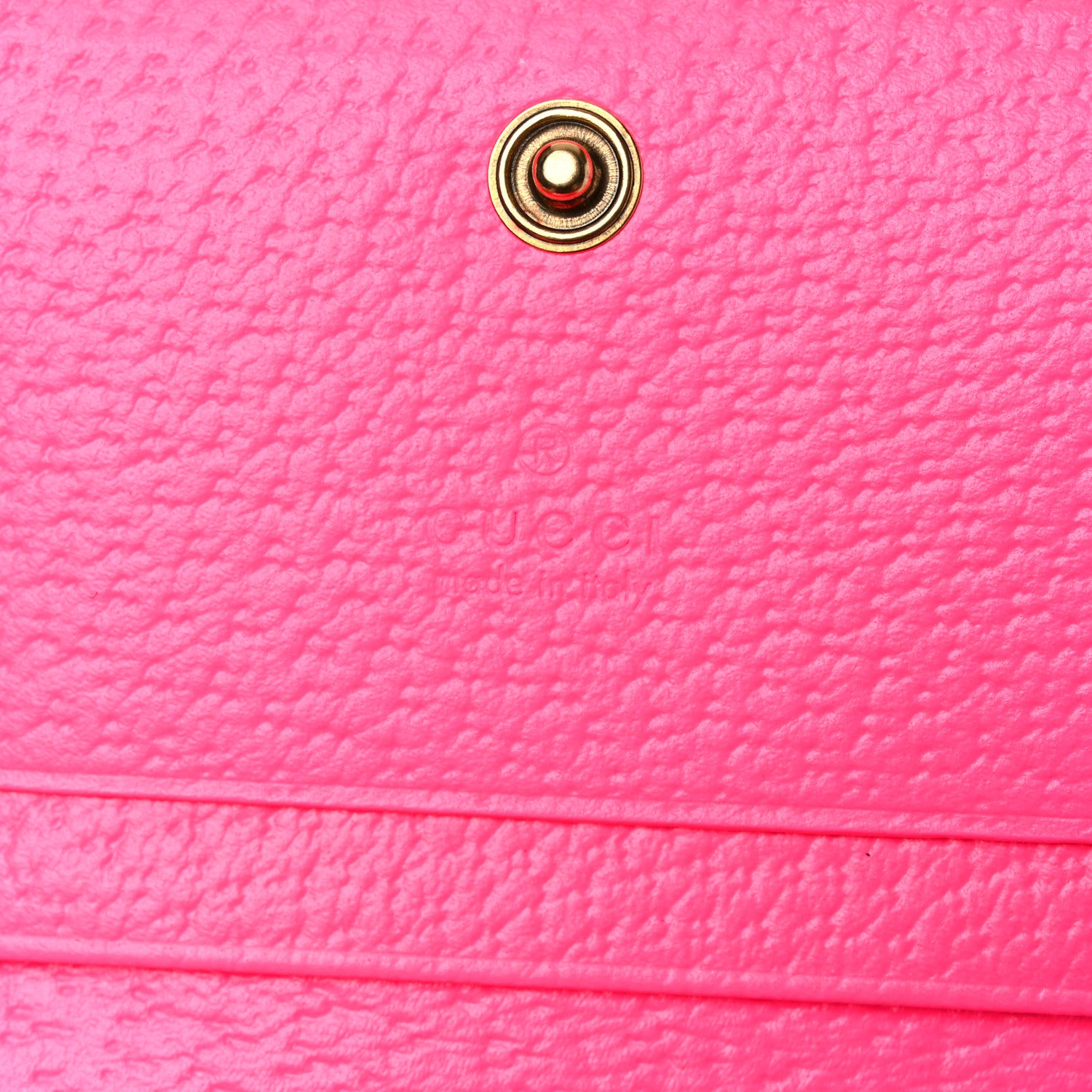 Gucci Calfskin Flora Print Zumi Card Case Fuxia Fluo 6 of 10