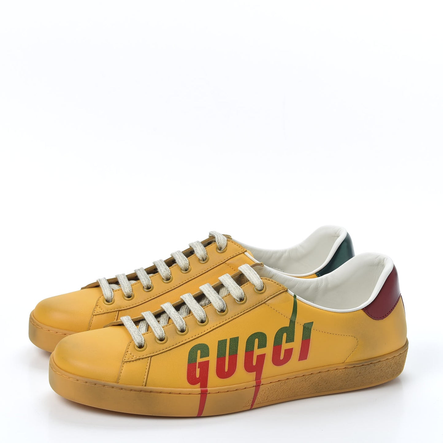 Distressed Calfskin Mens Ace Blade Sneakers 9 Crop