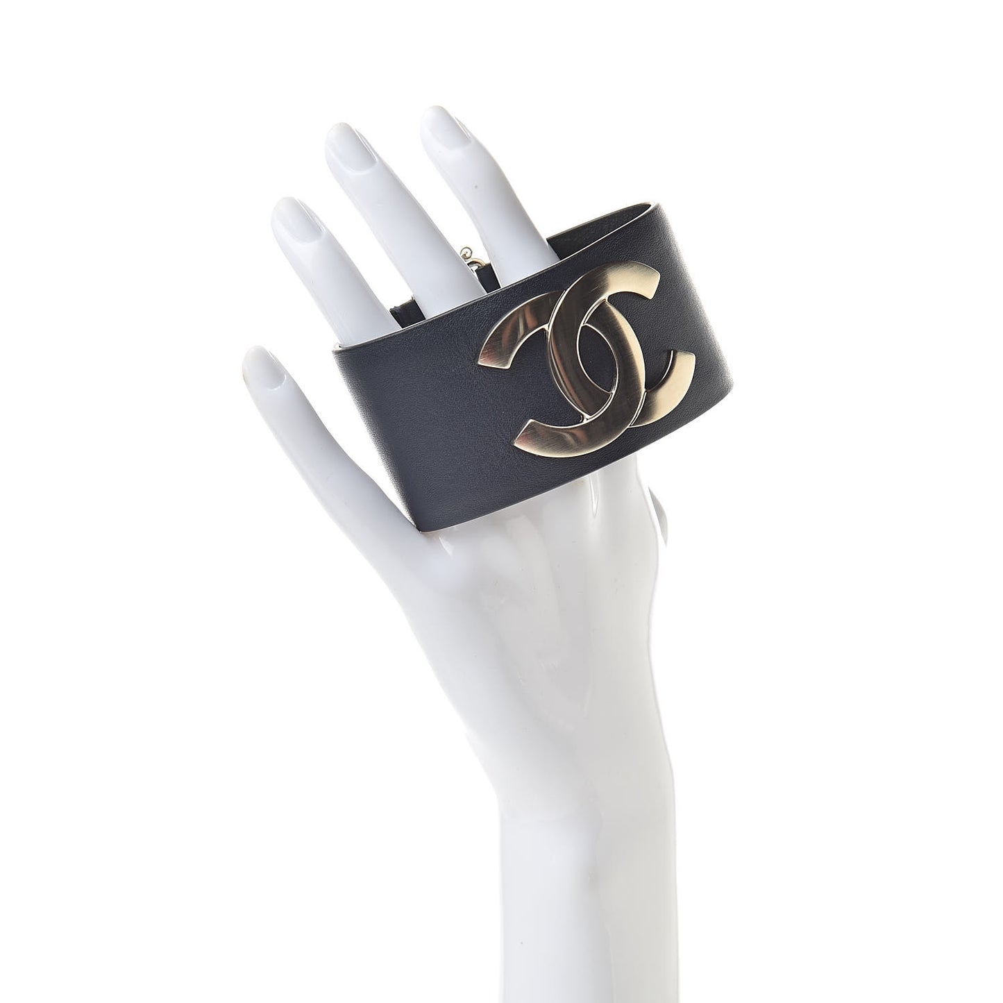 Calfskin CC Wide Cuff Navy