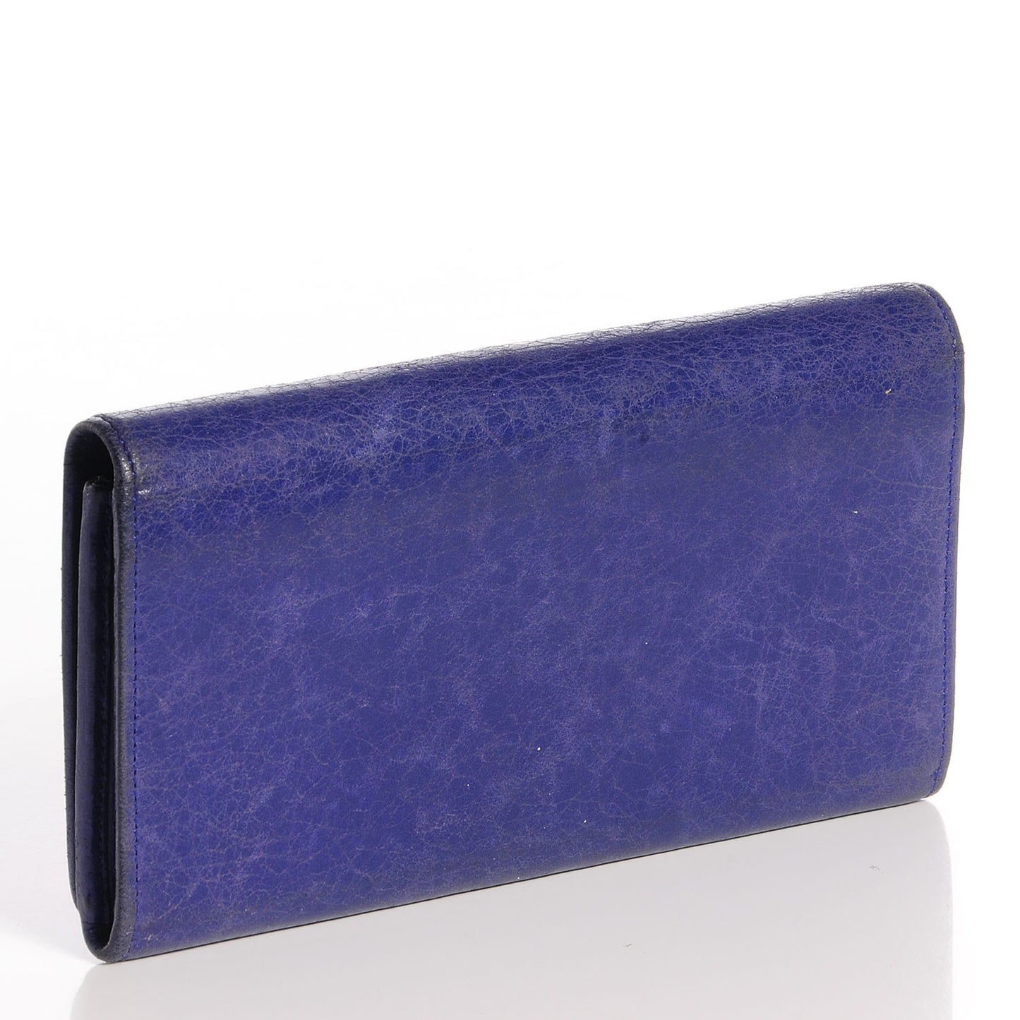 Agneau Giant 12 Rose Gold Hardware Money Wallet Bleu Lavande