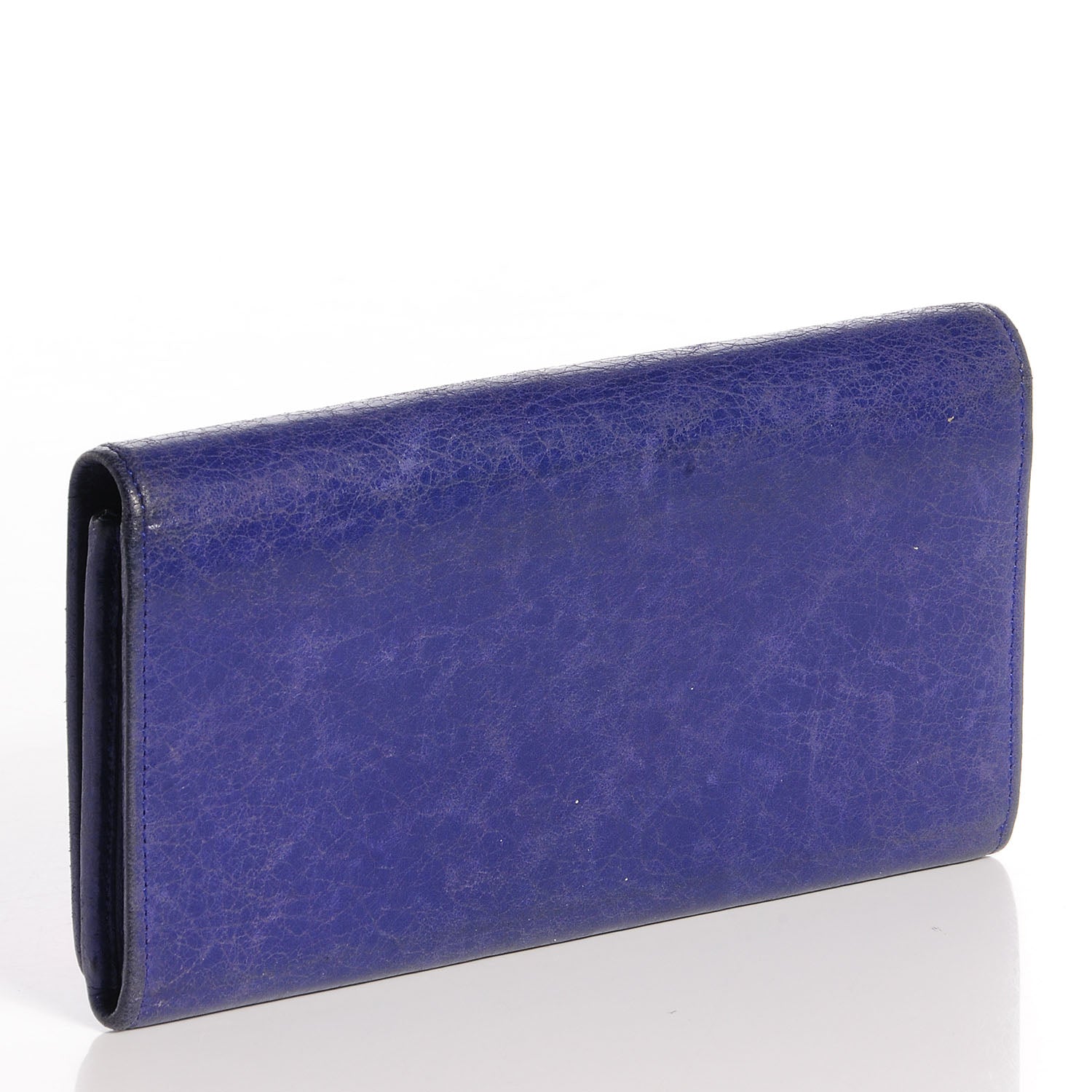 Balenciaga Agneau Giant 12 Rose Gold Hardware Money Wallet Bleu Lavande 3 of 9
