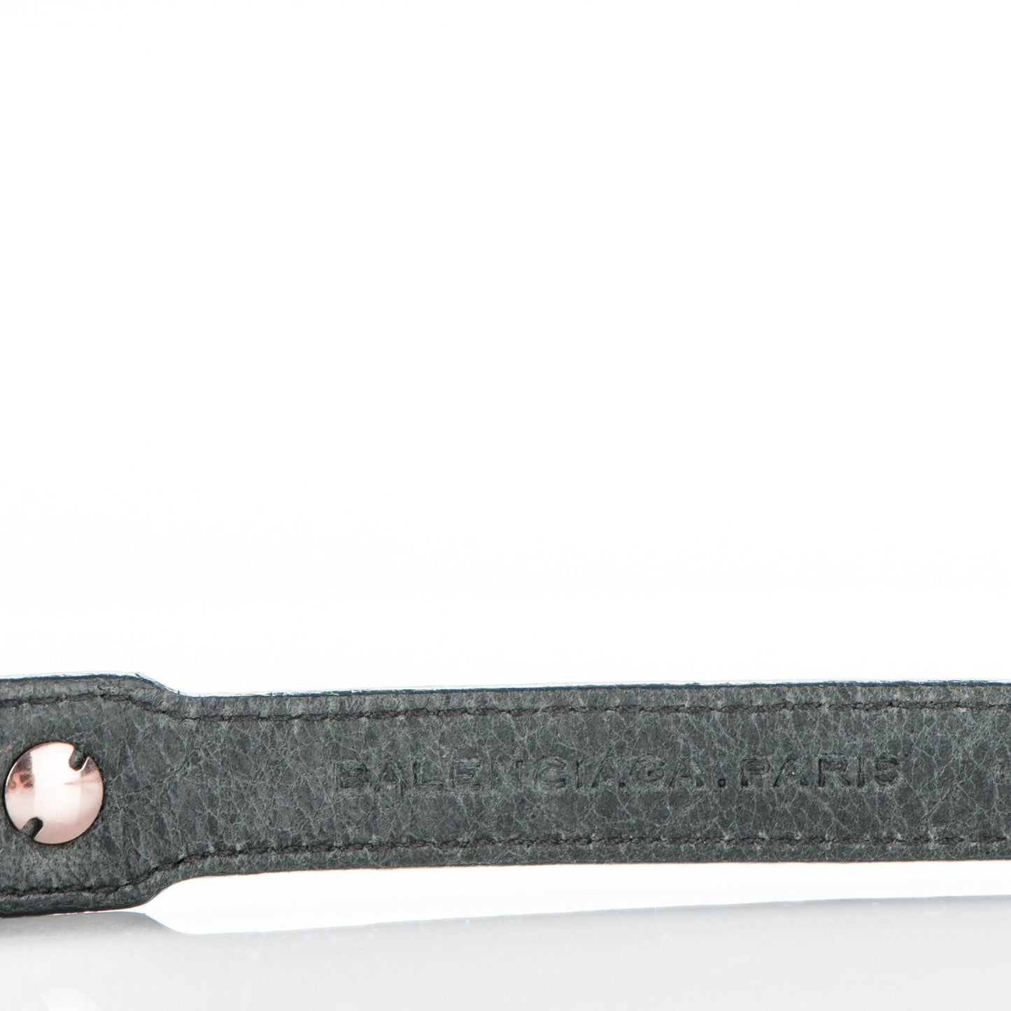 Agneau Giant 12 Rose Gold Hardware Triple Tour Bracelet Anthracite