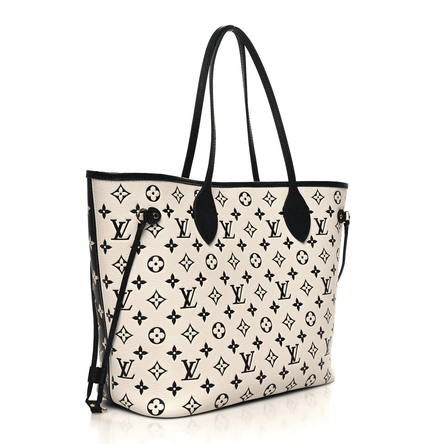 Louis Vuitton Empreinte Spring In The City Neverfull MM Black White Pink 3 of 9