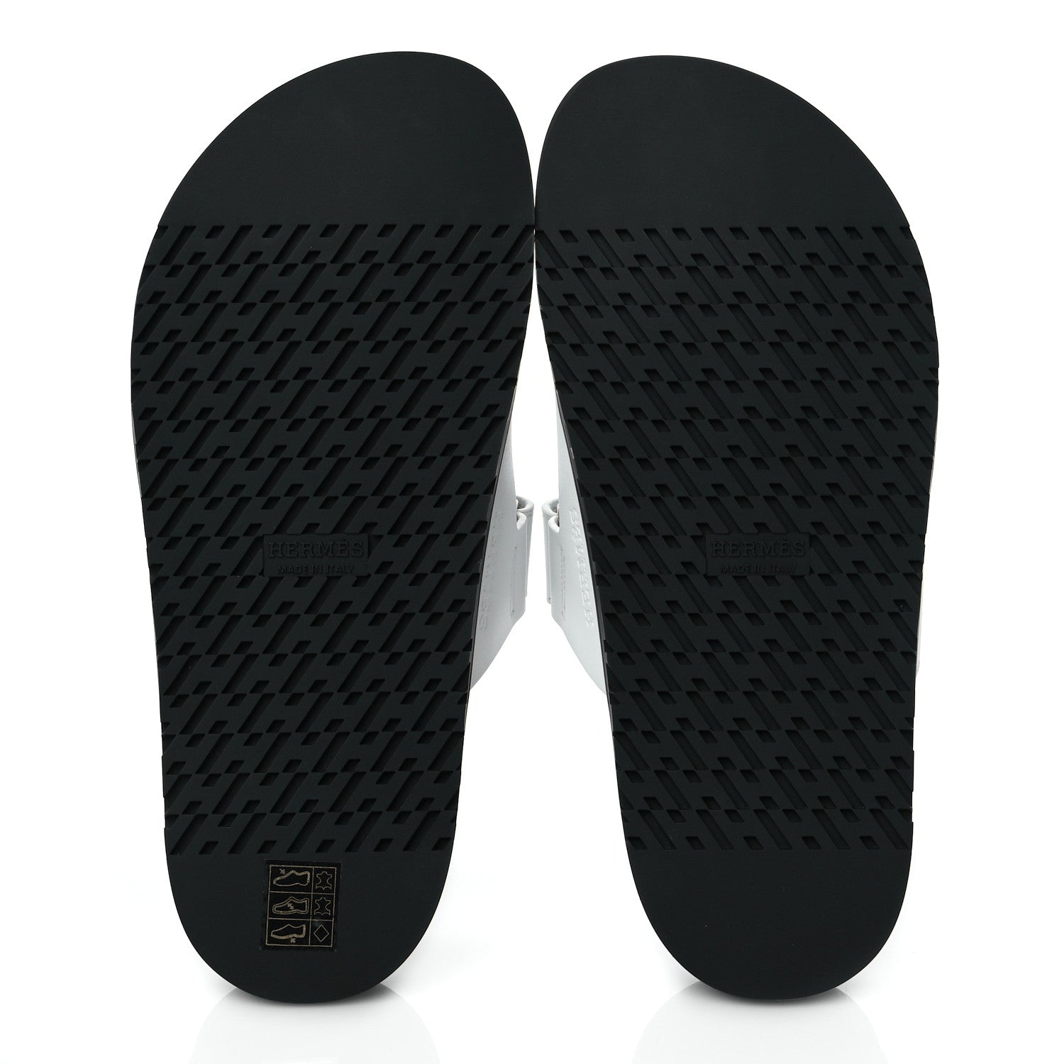 Hermes Calfskin Womens Chypre Sandals 37.5 White 5 of 9