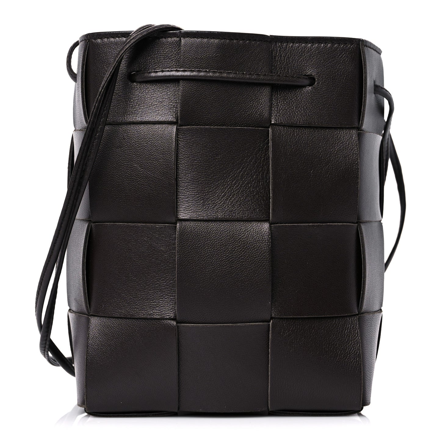Nappa Maxi Intrecciato Cassette Bucket Bag Fondant