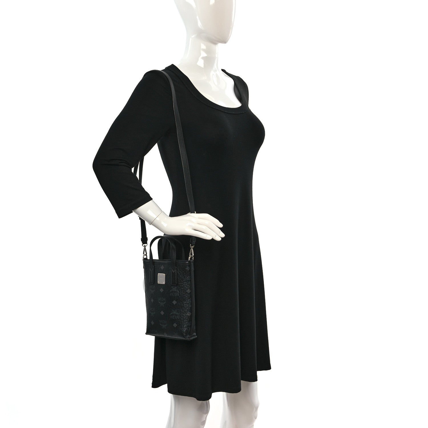 MCM Visetos X-Mini Aren Tote Black 2 of 8