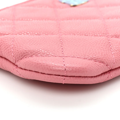 Chanel Caviar Quilted Small Cosmetic Case Pink 9 of 10